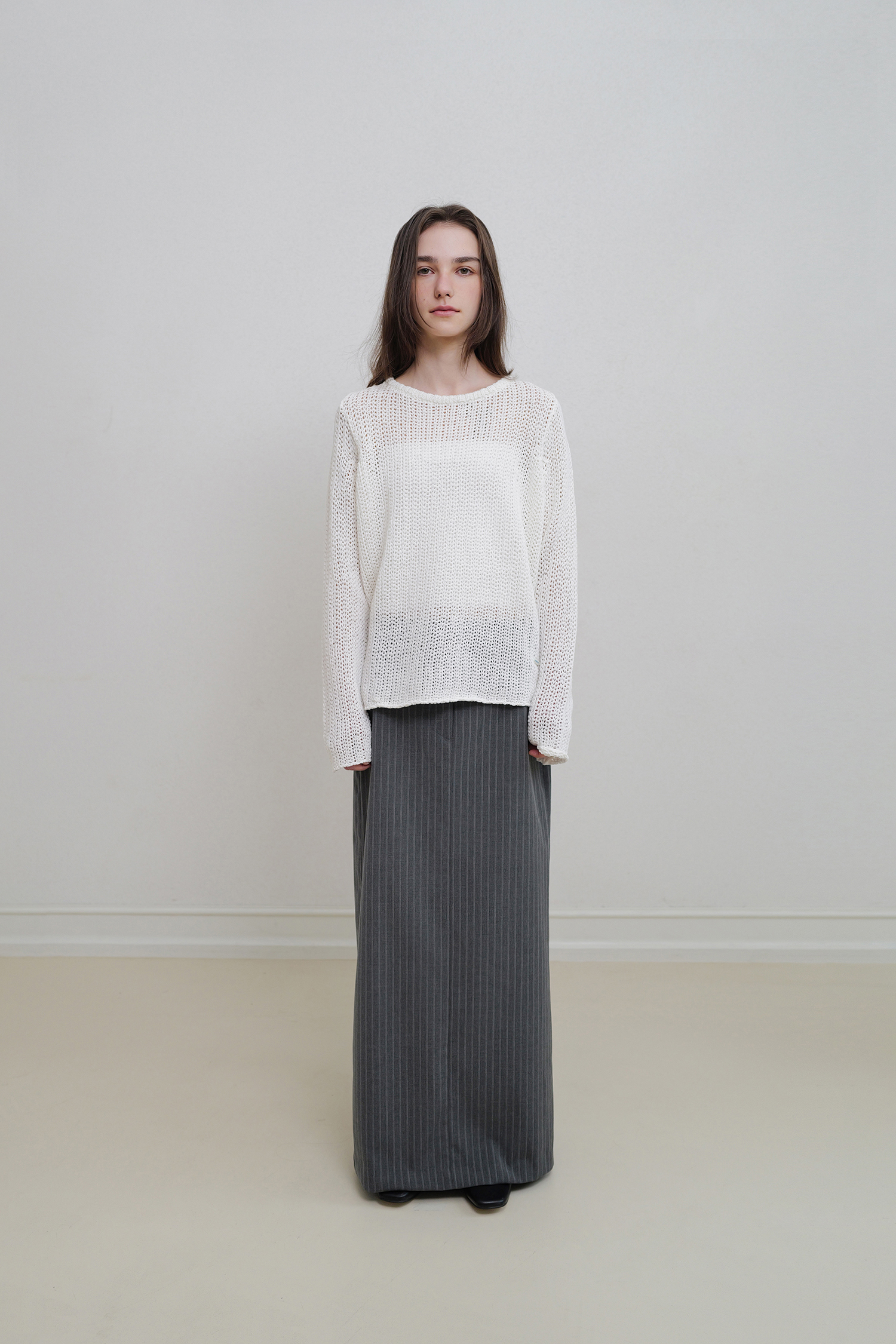 Frankie long skirt (charcoal)