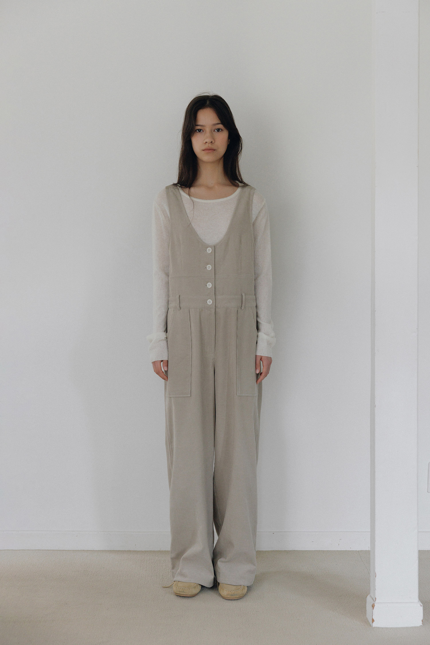 Buddy corduroy overall (beige)