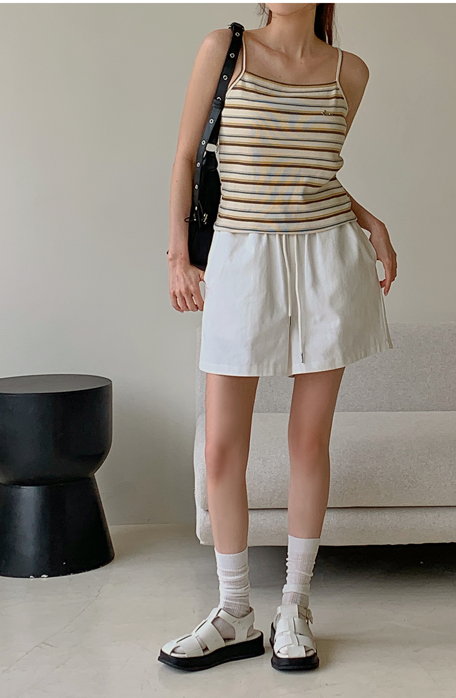ボーダーニットショートパンツ | ファッション通販サイト NUGU