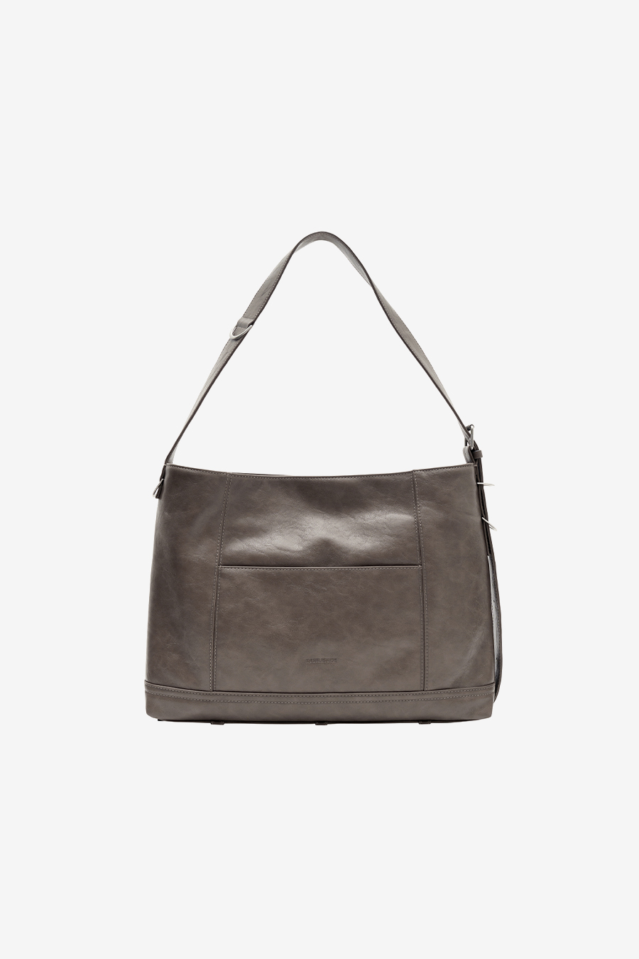 ベルテッド ミディアム ショルダーバッグ BROWN