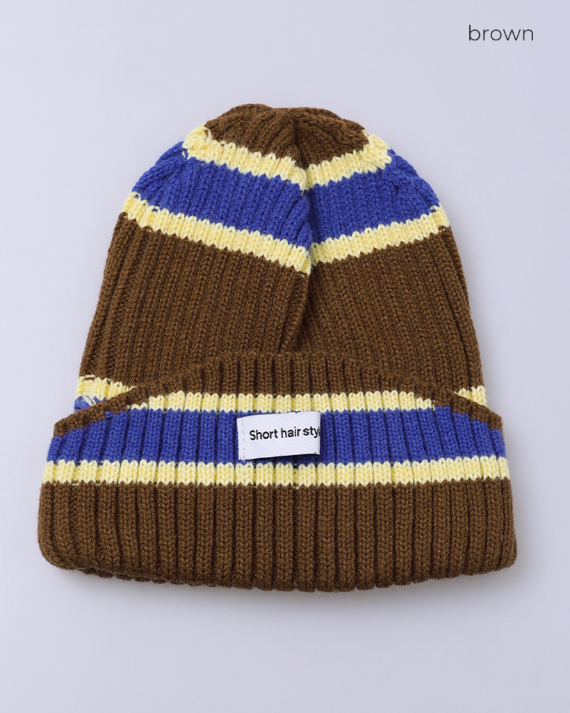 カラーボーダービーニー | ファッション通販サイト NUGU