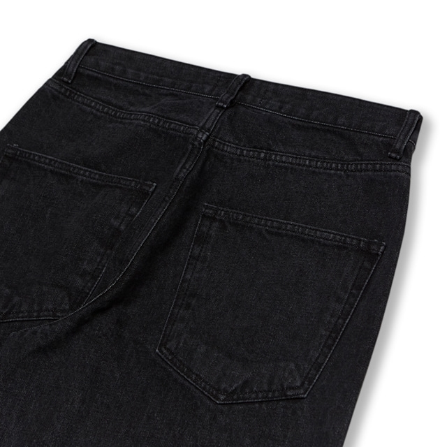 ☆関税込☆VARZAR★Wide Tapered Retro Denim Pants★ VARZAR] Wide Tapered Retro Denim Pants Black | ファッション