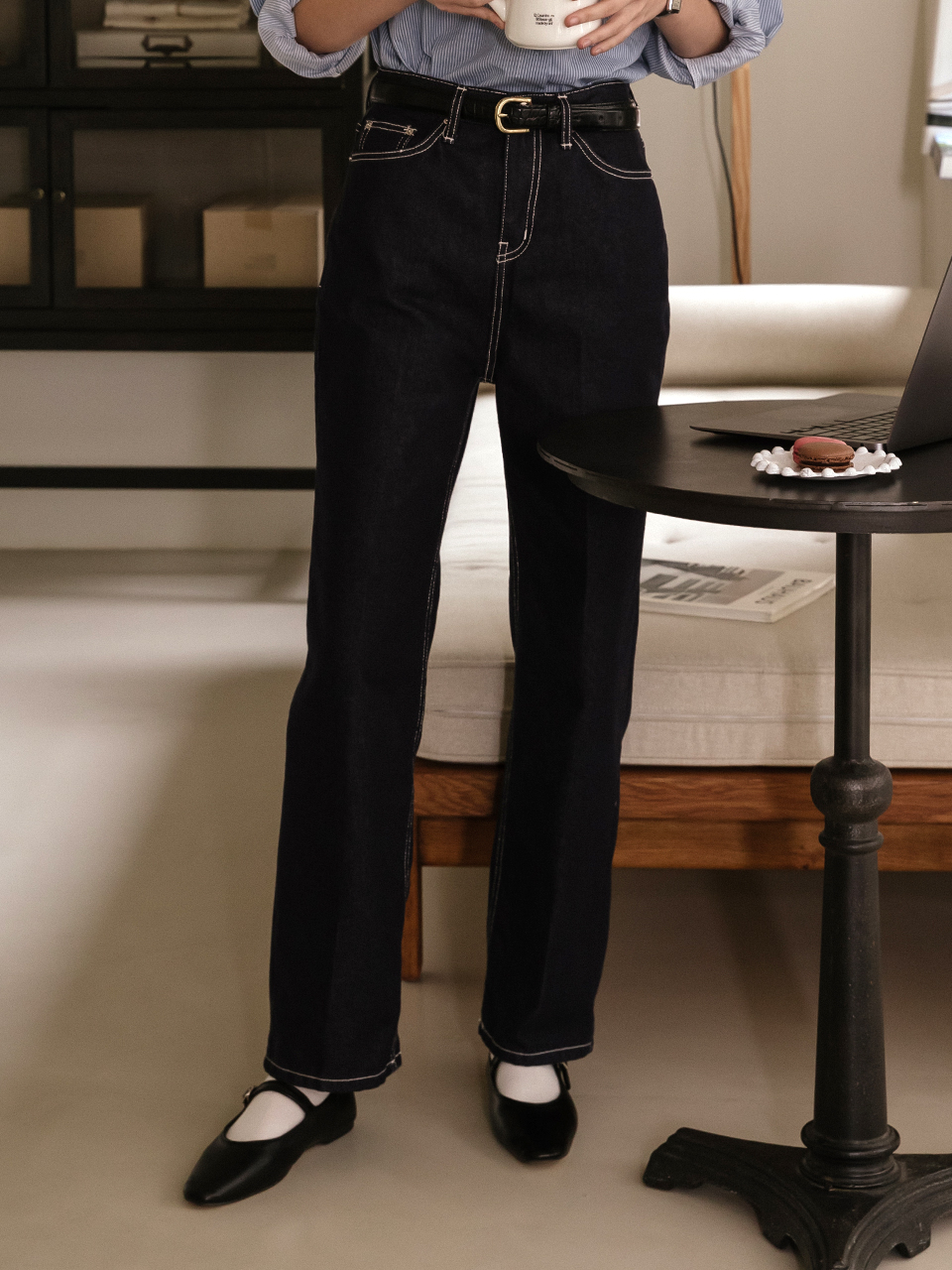 ススムページ Non fade denim pants | ファッション通販サイト NUGU