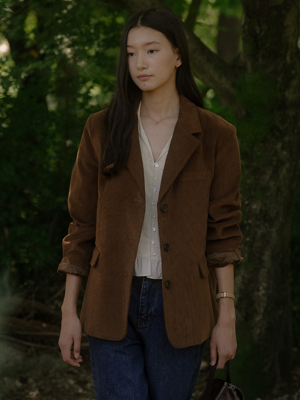 Corduroy classic jacket TIFA03JK03_Camel