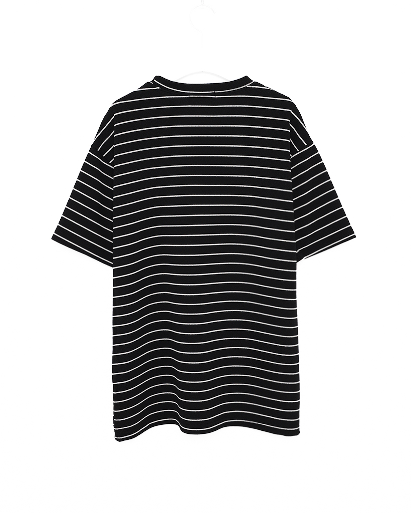 ストライプオーバーサイズ半袖Tシャツ | ファッション通販サイト