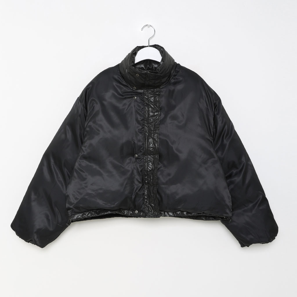 【 】グロッシークロップダウンジャンパー◆送料無料 グロッシーオーバーダウンジャケット / Glossy Over Down Jacket