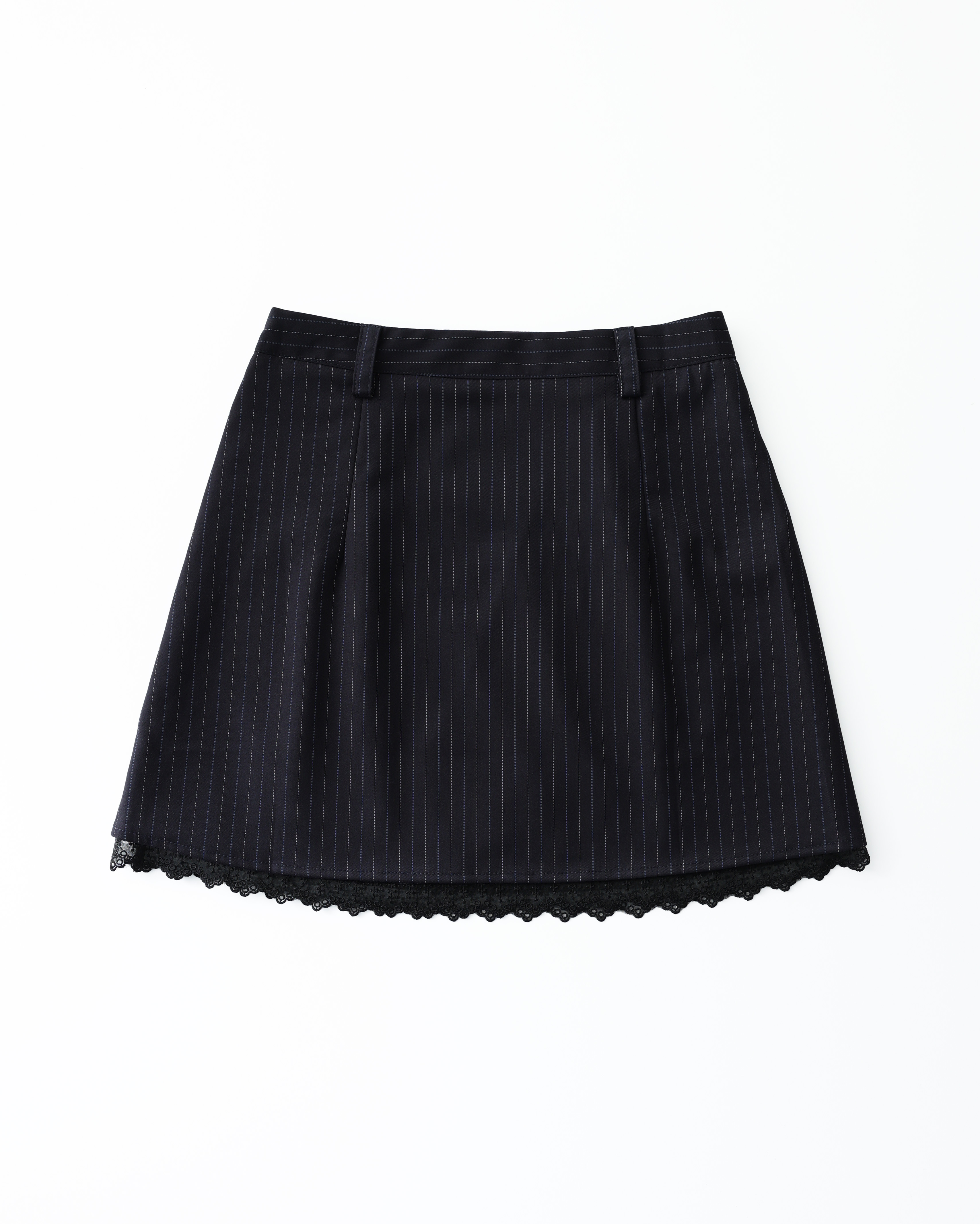 レイヤードデザイン スカート 黒とストライプ ピンストライプレースレイヤードスカート – WEGO ONLINE STORE