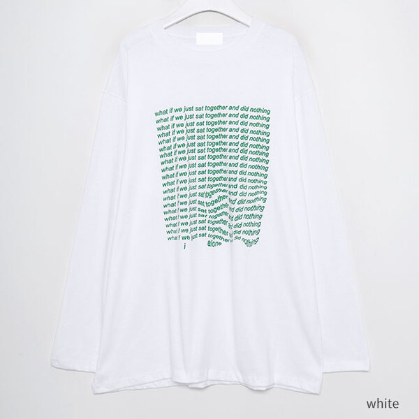 ユニセックスnothingロングTシャツ | ファッション通販サイト NUGU