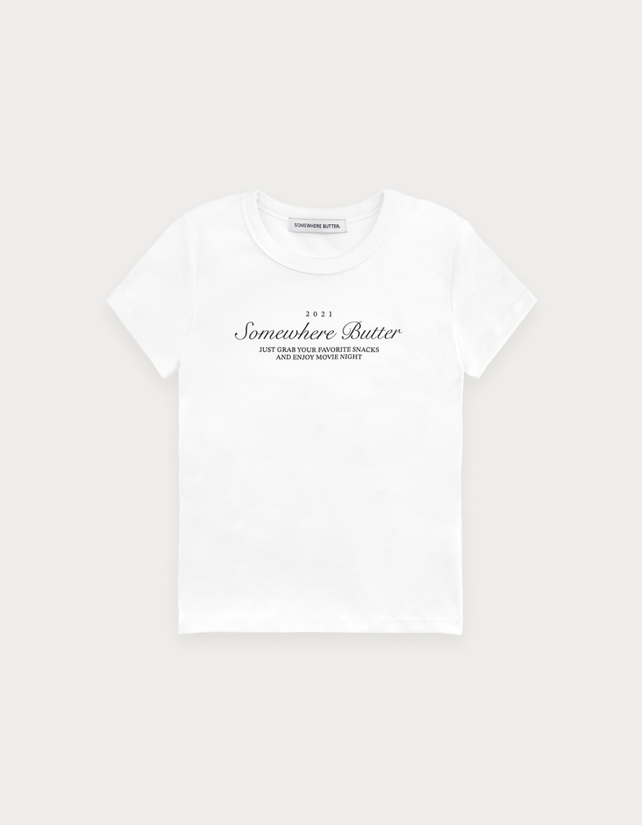 Snack Logo Crop Top - Ivory