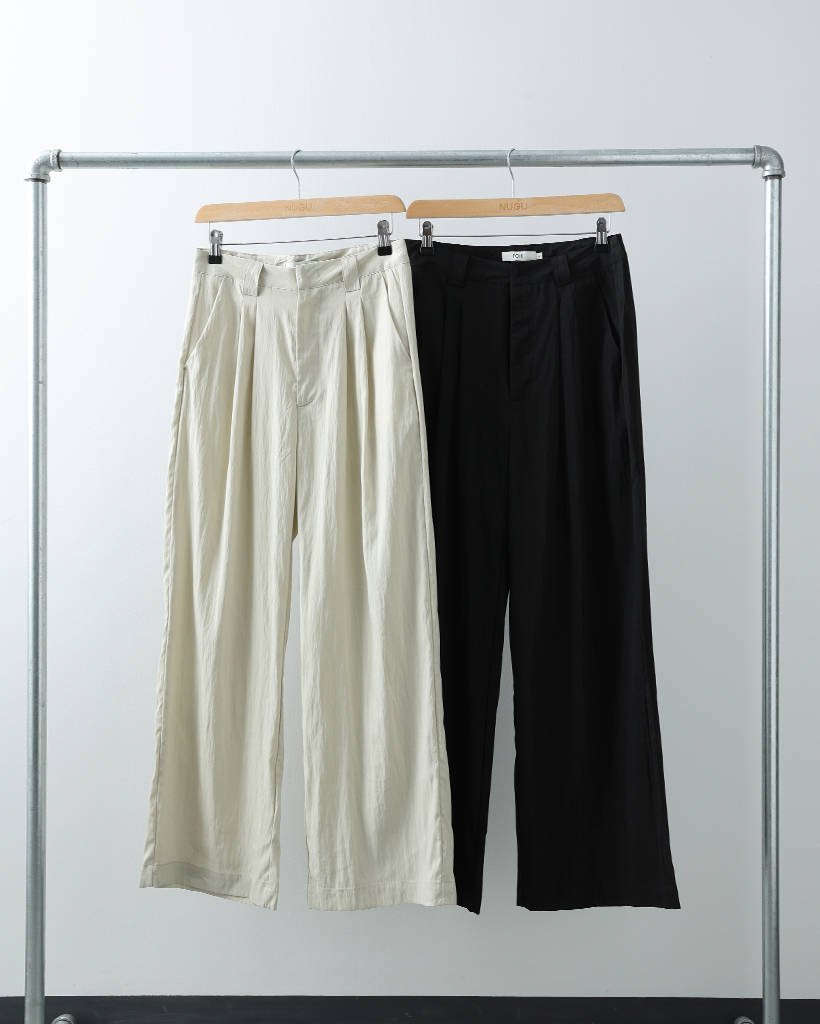 ORIGINAL) ツータックワイドパンツ(beige) | ファッション通販