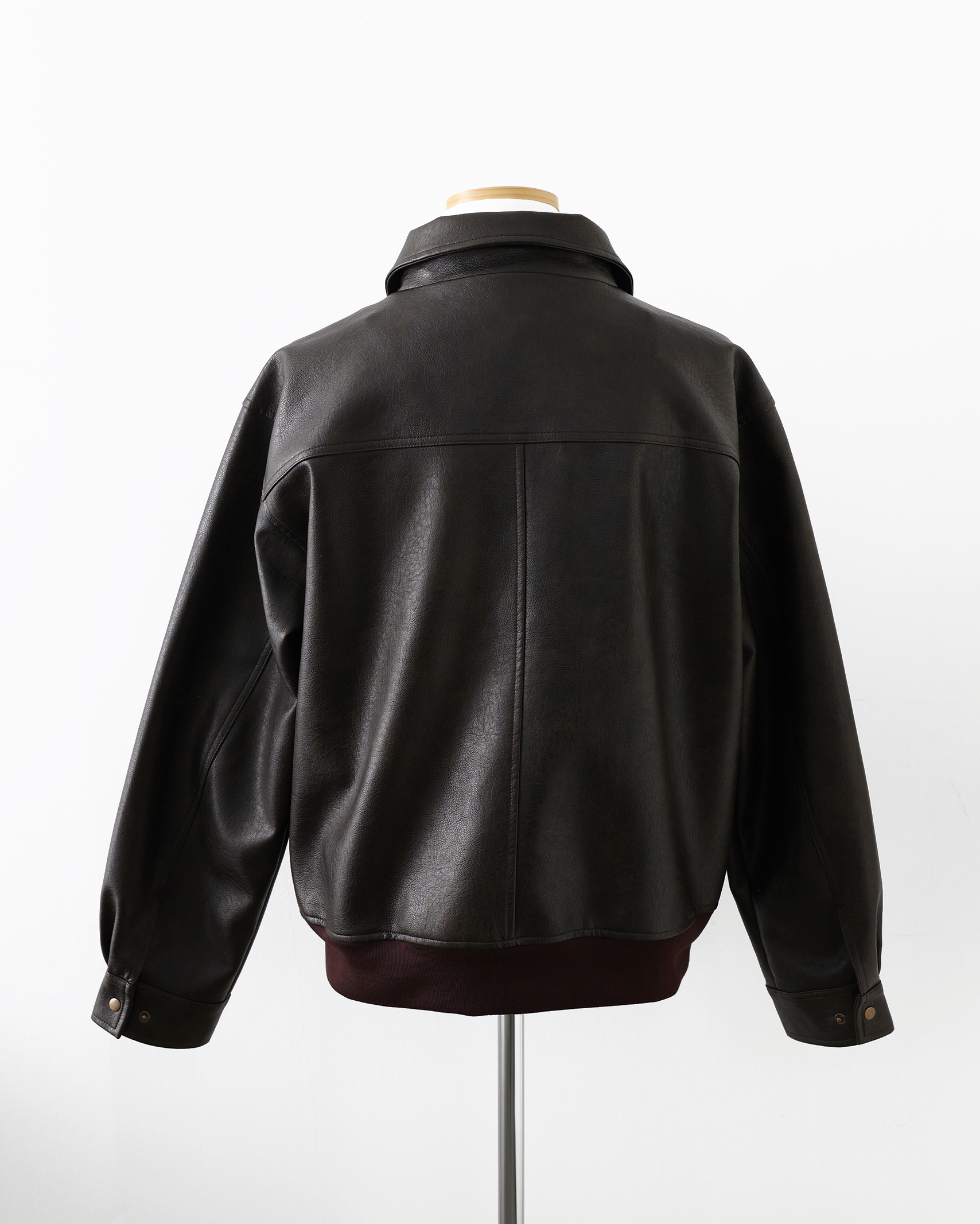 ORIGINAL) レザーライクボンバージャケット | ファッション通販サイト NUGU