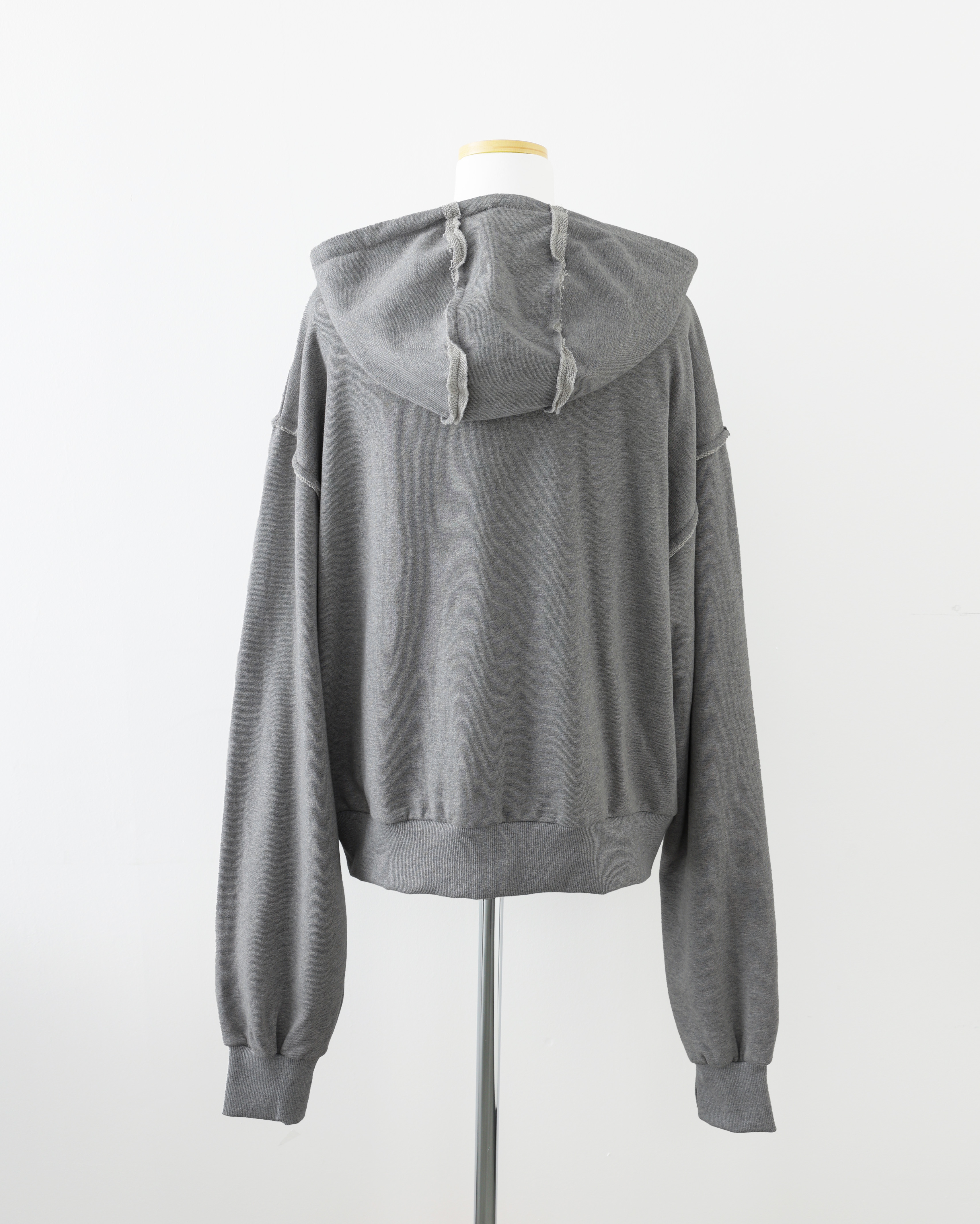 GLOWNY グレー クロップドパーカー GLOWNY グレー クロップドパーカー GLOWNY グレー クロップド