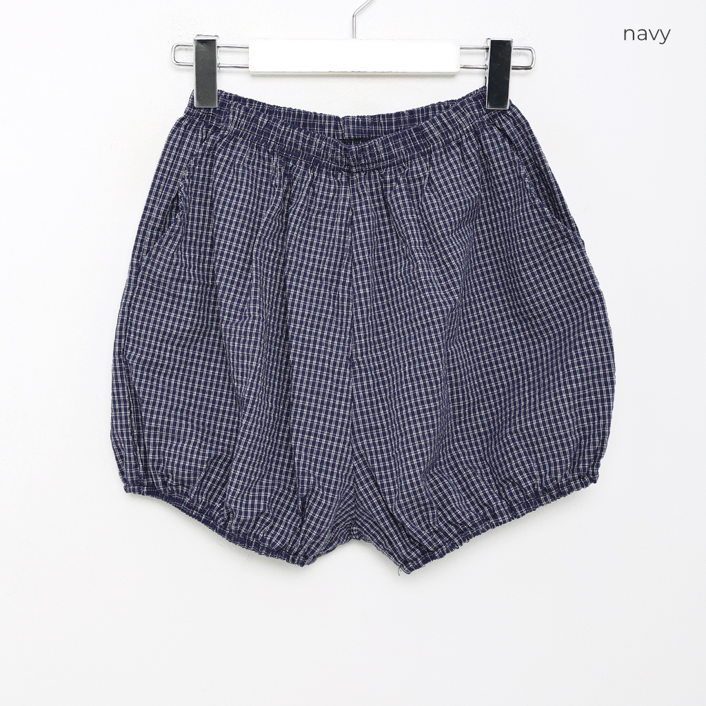 チェックパンプキンゴムショートパンツ | ファッション通販