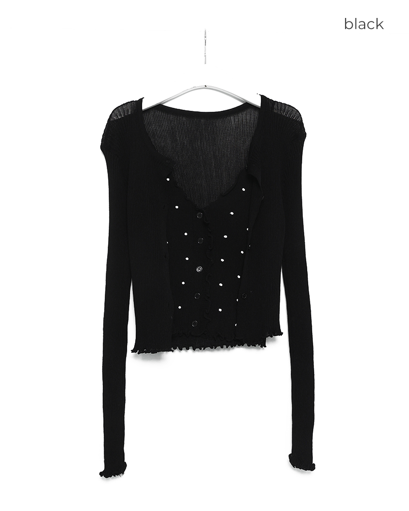 ＊お取り置きカーディガンセット＊ ラメスワンカーディガン | Cardigan,長袖 | | TREFLE＋1（トレフル