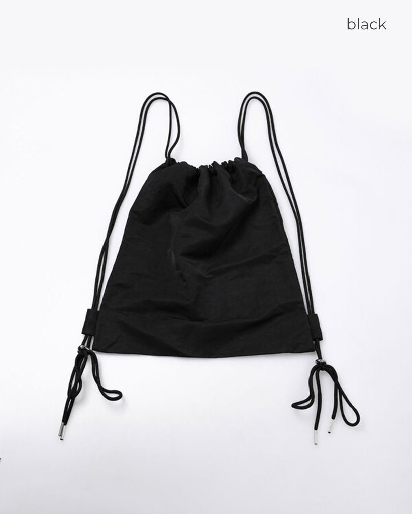 星ナップザック 白 黒 ハンドメイド シンプルストリングナップサック | ファッション通販サイト NUGU