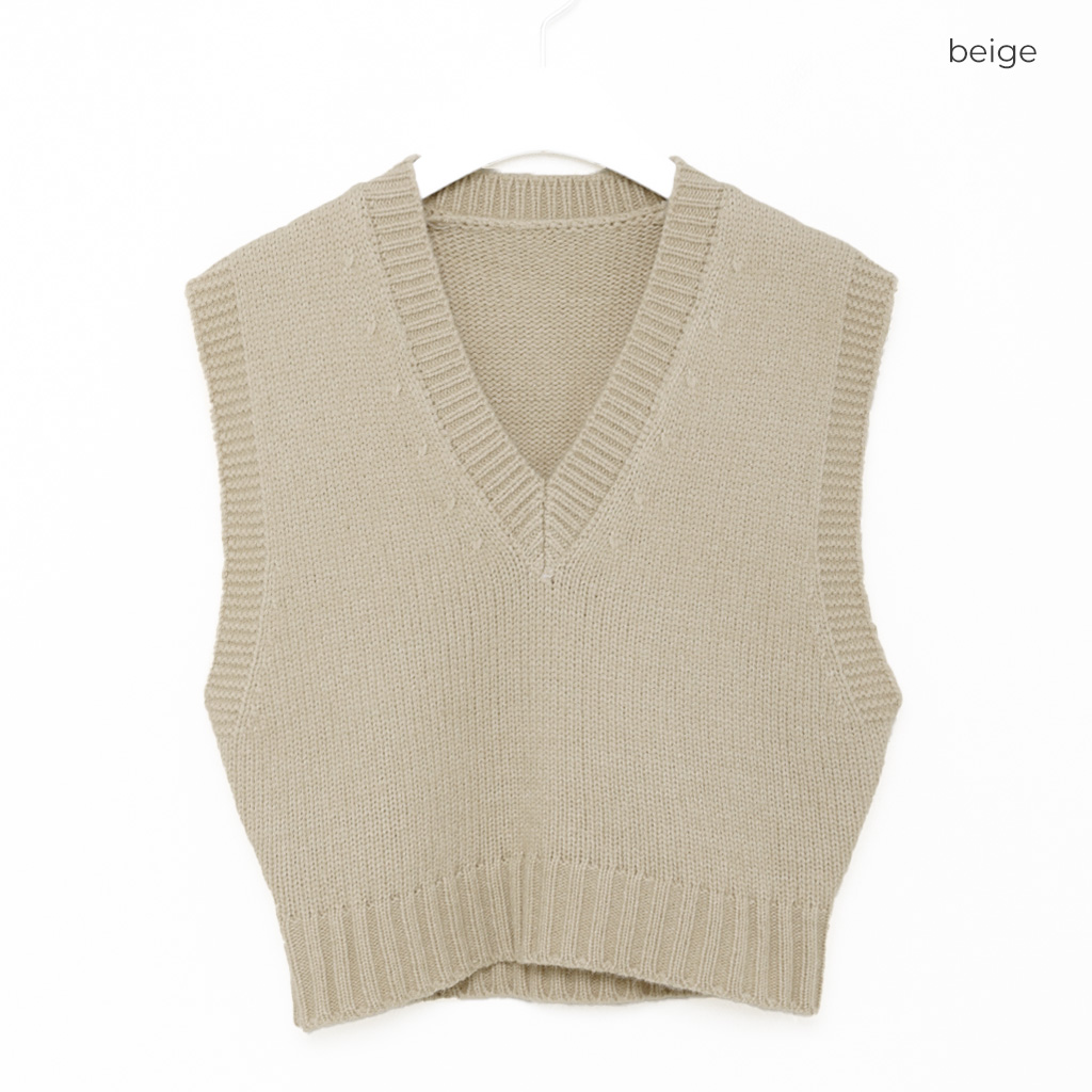 クロップドニットベスト | ファッション通販サイト NUGU