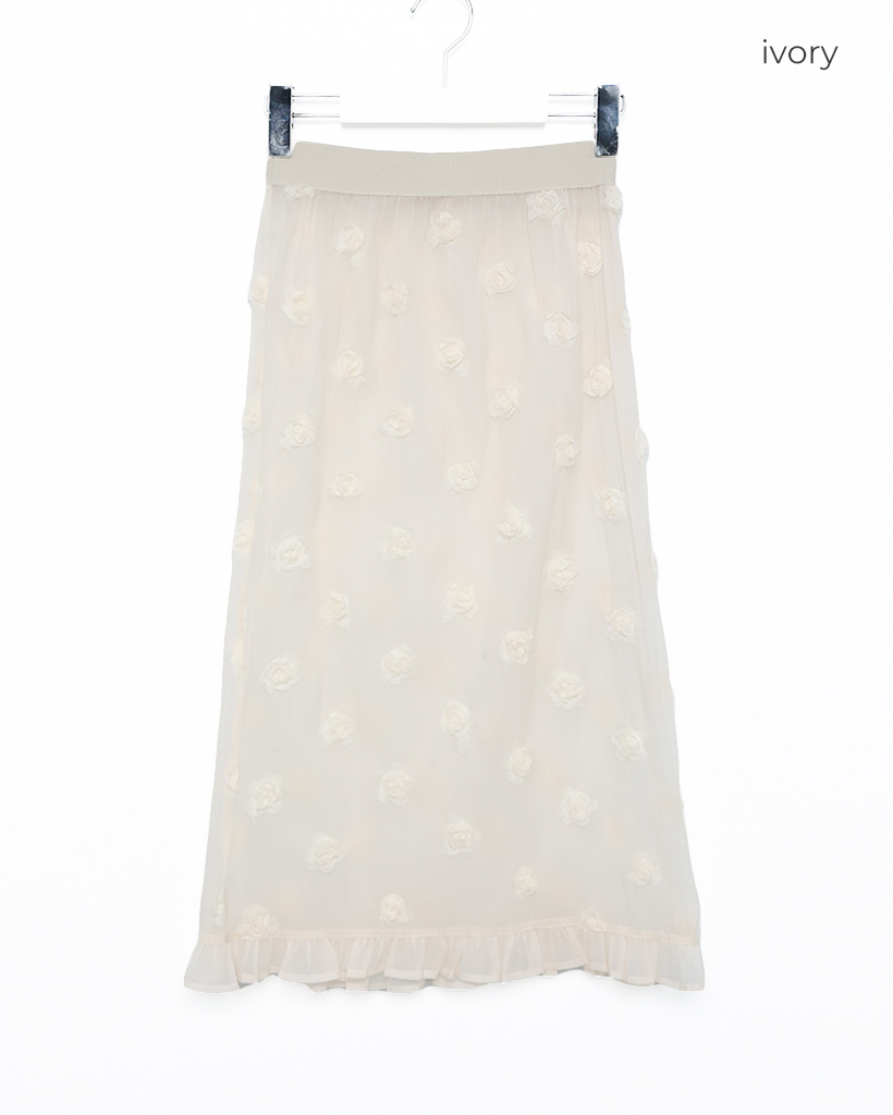 ローズシースルーバンディングスカート | ファッション通販 ローズシースルーバンディングスカート | ファッション通販