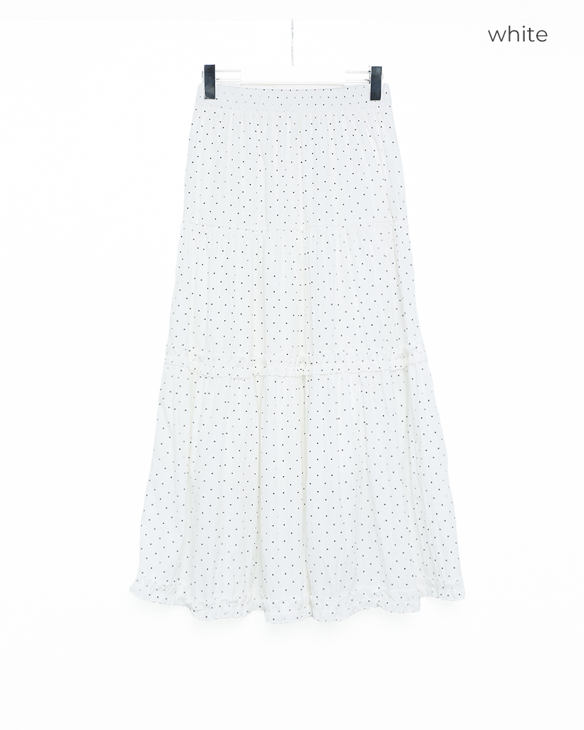 スカート Tallulah Skirts White Plus Size Knee Length Skirts High Waisted - White丨Moon Wood