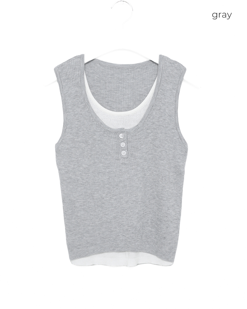 LGB ロング ヘンリーネック タンクトップ LGB ロング ヘンリーネック タンクトップ