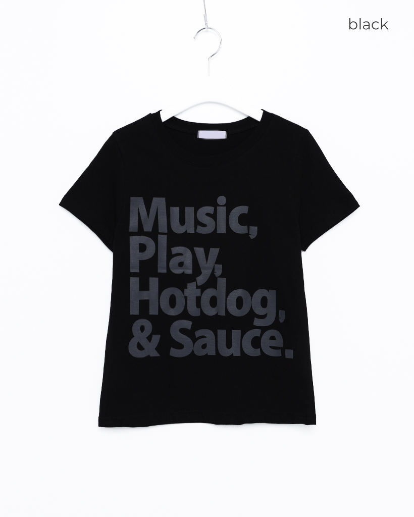 ビッグプリントベーシックハーフTシャツ | ファッション通販