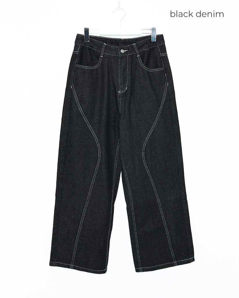 DDUD ZY_UD06BE DNKPT パンツ 95 Black サイズ3 ウォッシュワイドデニムパンツ | ファッション通販サイト NUGU