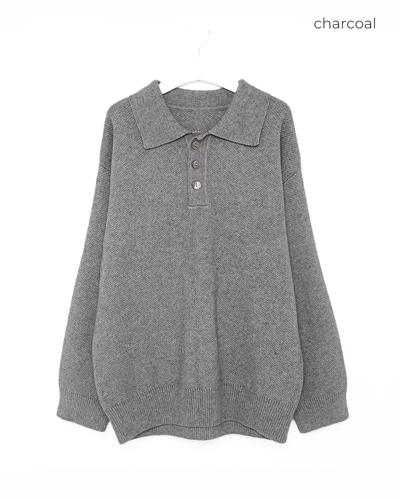 ユニセックス)ハードボタンカラーニット | ファッション通販サイト NUGU