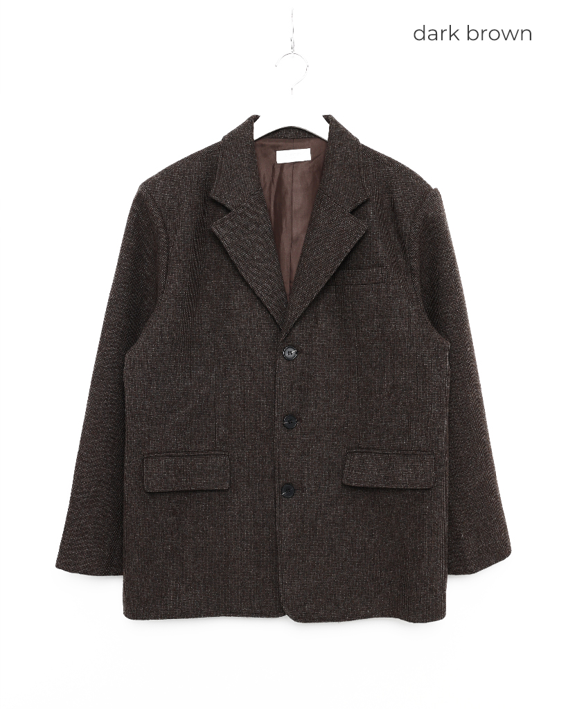 lawgy ヘリンボーンジャケット ブラウン lawgy（ラウジー）の