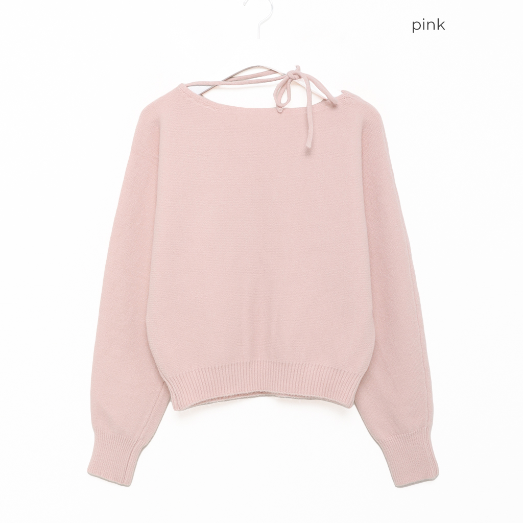 リボンストラップポイントニット | ファッション通販サイト NUGU