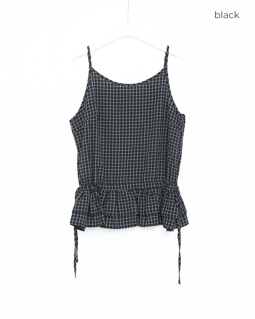 チェックシャーリングキャミソール | ファッション通販サイト NUGU