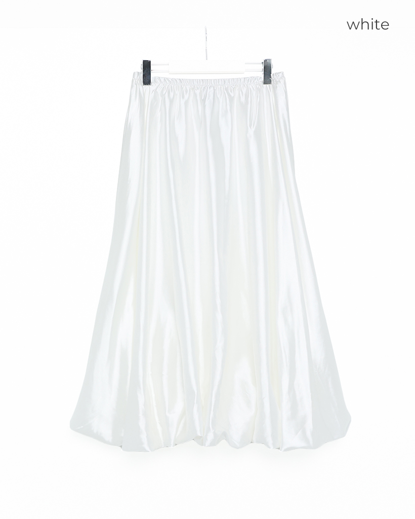 サテンバルーンロングスカート | ファッション通販サイト NUGU