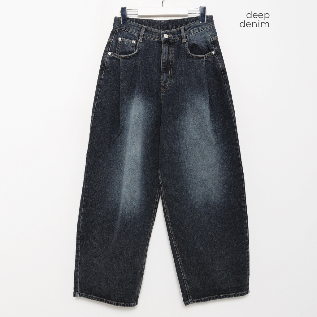 ビンテージウォッシュワイドデニムパンツ | ファッション通販
