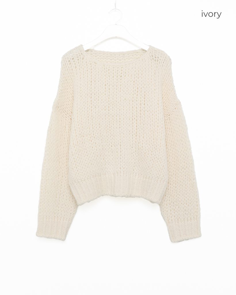 ルーズラウンドネックニット | ファッション通販サイト NUGU