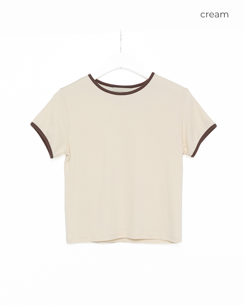 バイカラーリンガーネックTシャツ | ファッション通販サイト NUGU