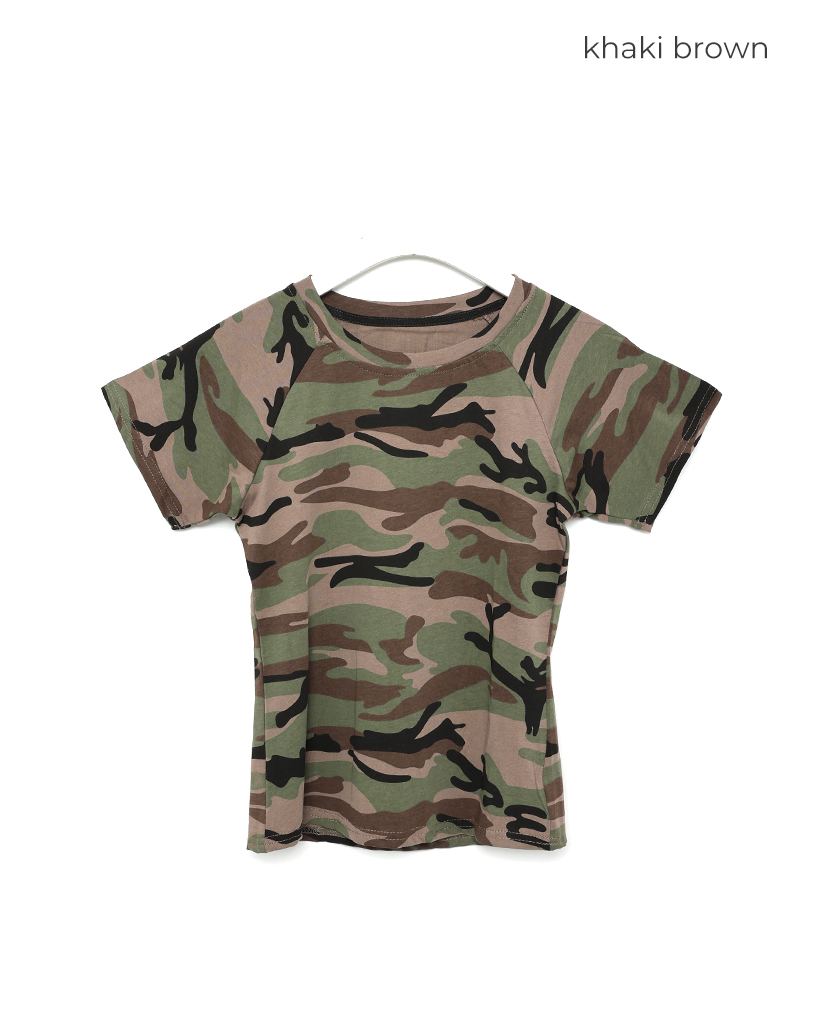迷彩柄スリムフィット半袖Tシャツ | ファッション通販サイト NUGU