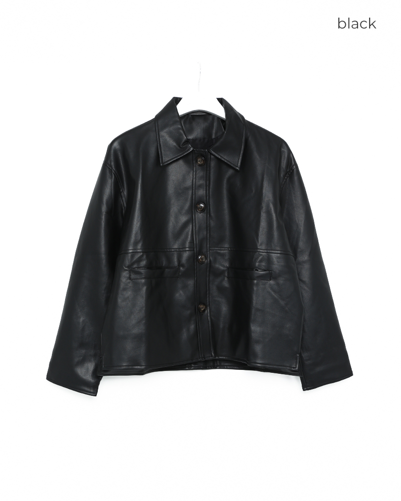 オーバーサイズレザージャケット | ファッション通販サイト NUGU