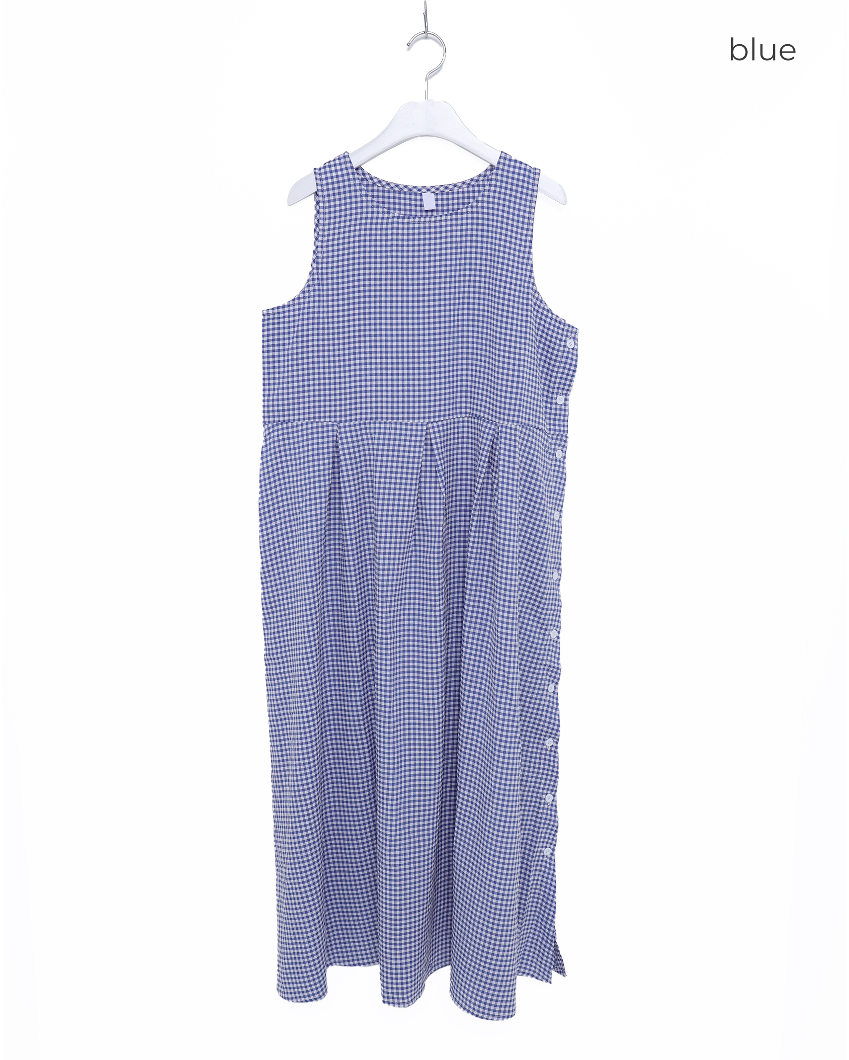 サイドボタンチェックワンピース | ファッション通販サイト NUGU サイドボタンチェックワンピース | ファッション通販サイト NUGU