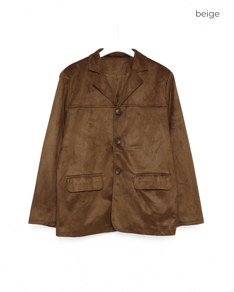 スエードオーバーフィットジャケット | ファッション通販サイト NUGU