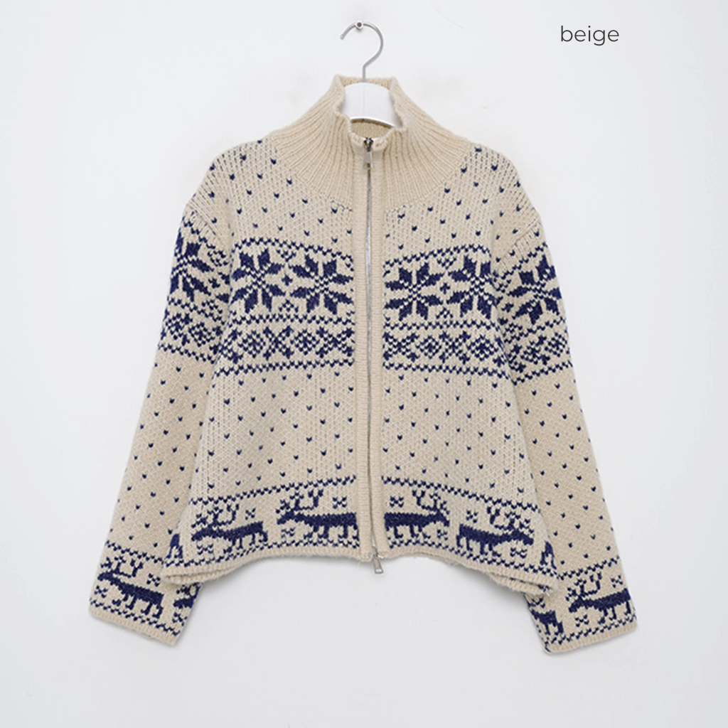ノルディックジップカーディガン | ファッション通販サイト NUGU