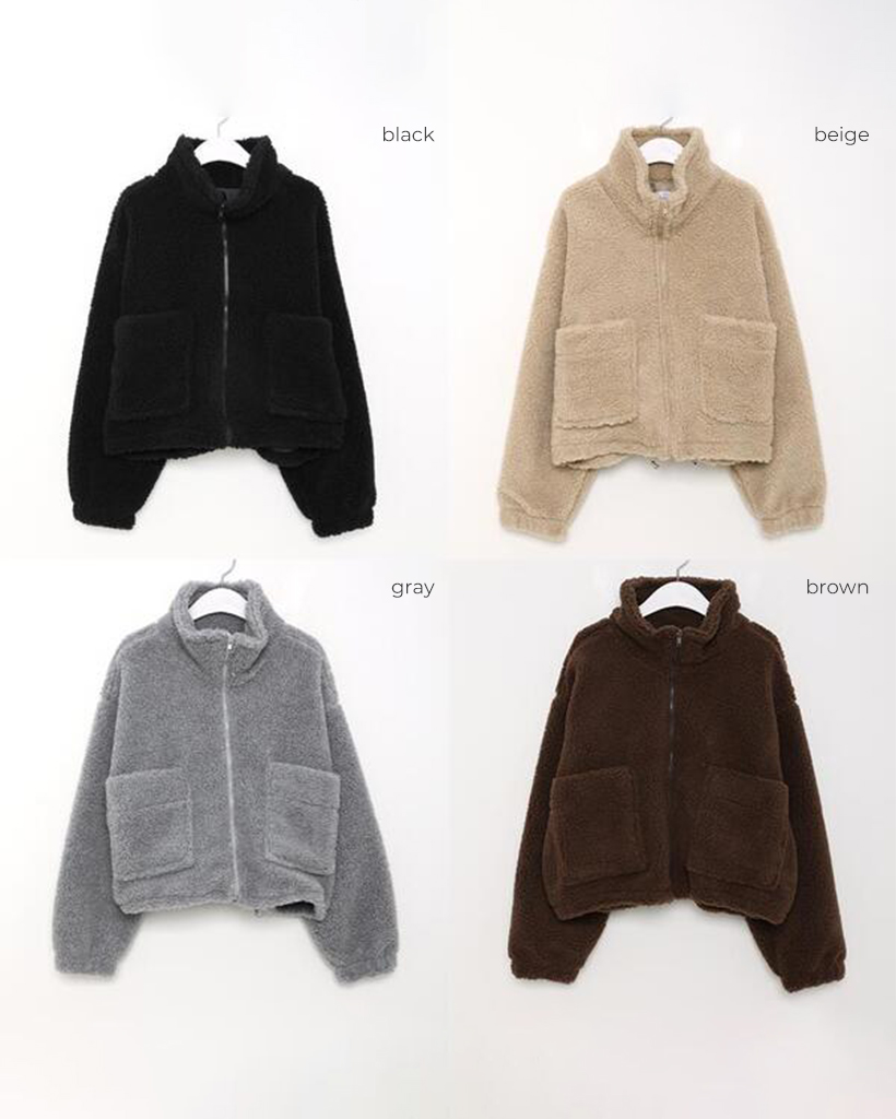 ストリングボアジップアップブルゾン | ファッション通販サイト NUGU