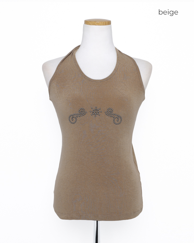 スタッズホルターネックタンクトップ | ファッション通販サイト NUGU