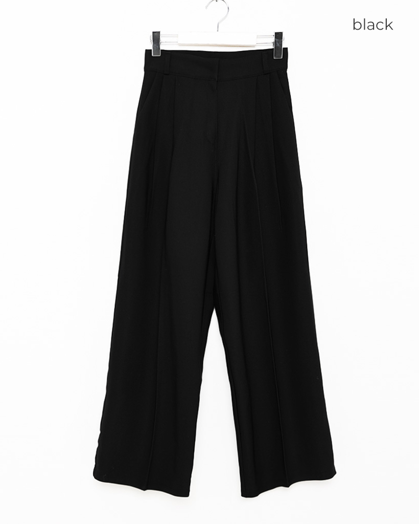 風美ページ センタープレスツータックワイドスラックス | ファッション通販