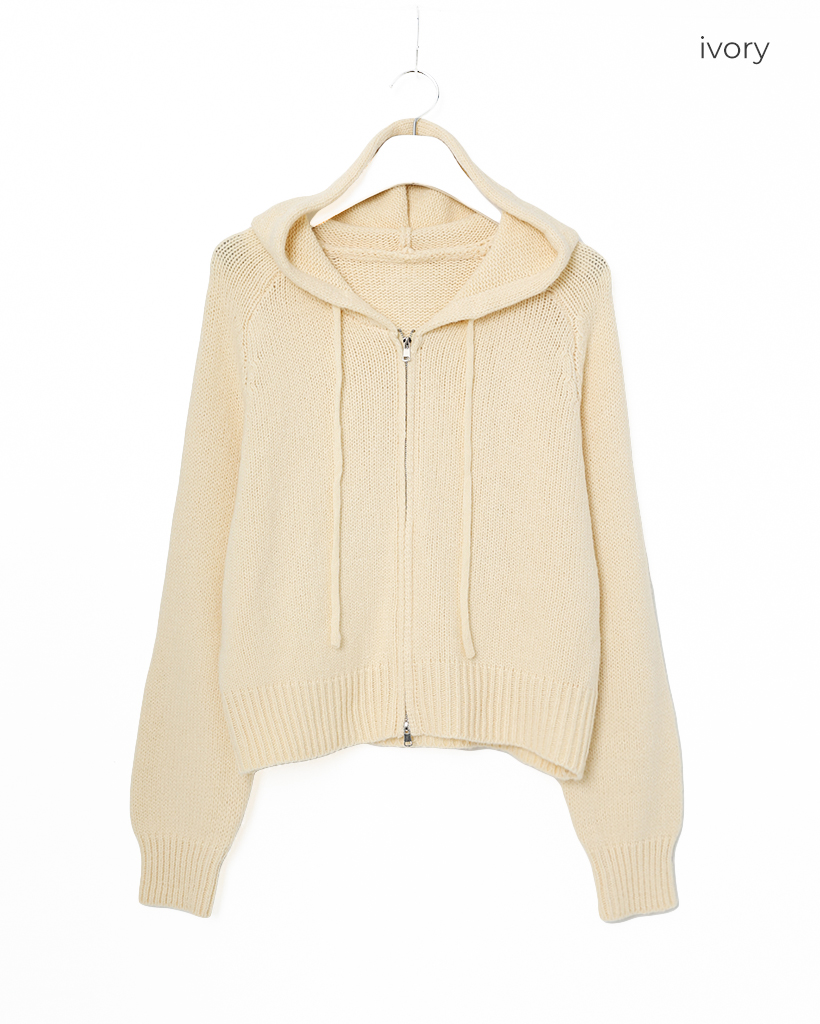 フードニットジップアップ | ファッション通販サイト NUGU