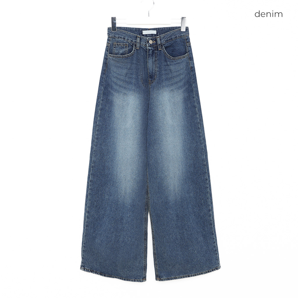 springワイドデニムパンツ | ファッション通販サイト NUGU