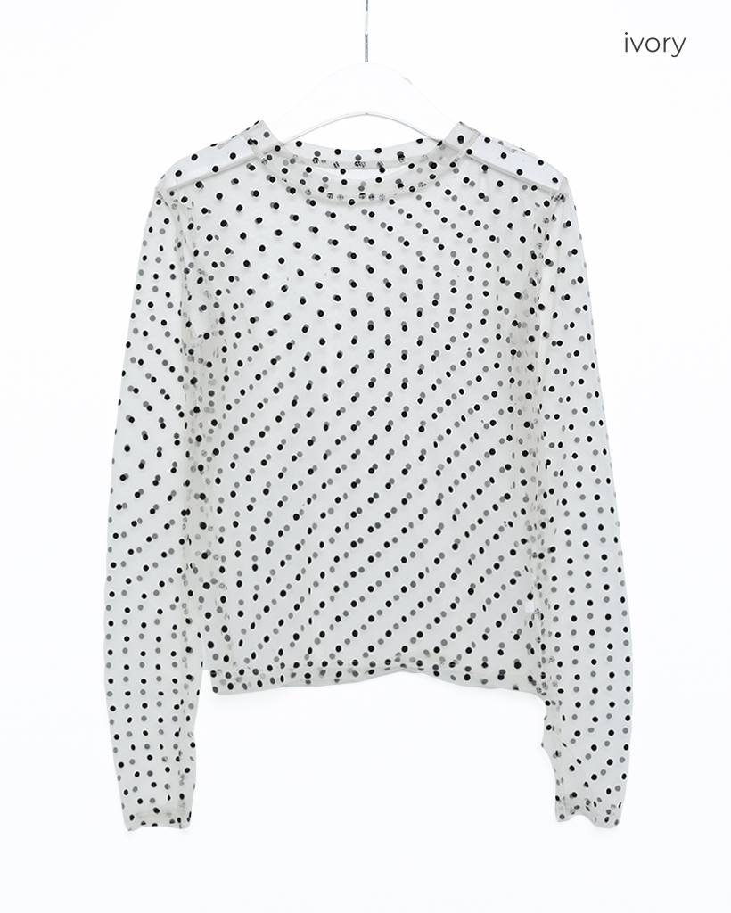 KENZO 美品　フランス　製　シアー　ポルカ　ドット　Tシャツ　シースルー シースルードットTシャツ | ファッション通販サイト NUGU