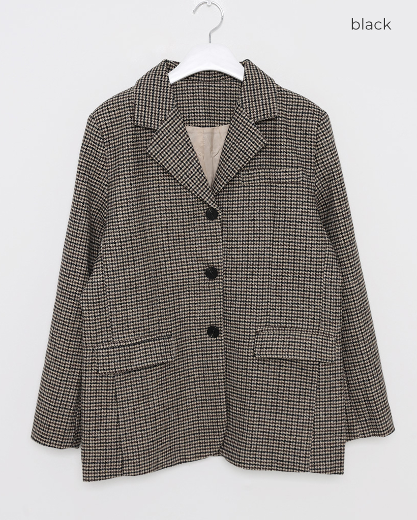 ハウンドトゥースチェックジャケット | ファッション通販サイト NUGU