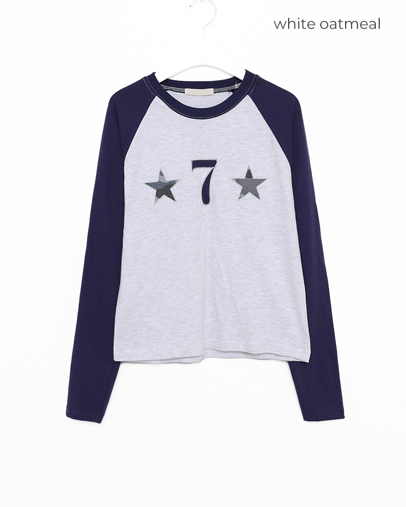 セブンラグランスリーブクロップドTシャツ | ファッション通販サイト NUGU