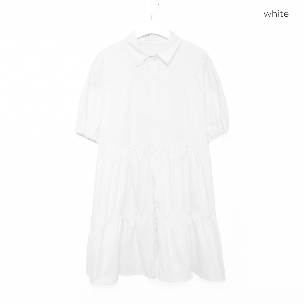 完売品❣️新品未使用❣️ユナイテッドアローズ ＊ティアードミニワンピース＊ UNITEDARROWSユナイテッドアローズギャザーティアードミニワンピース