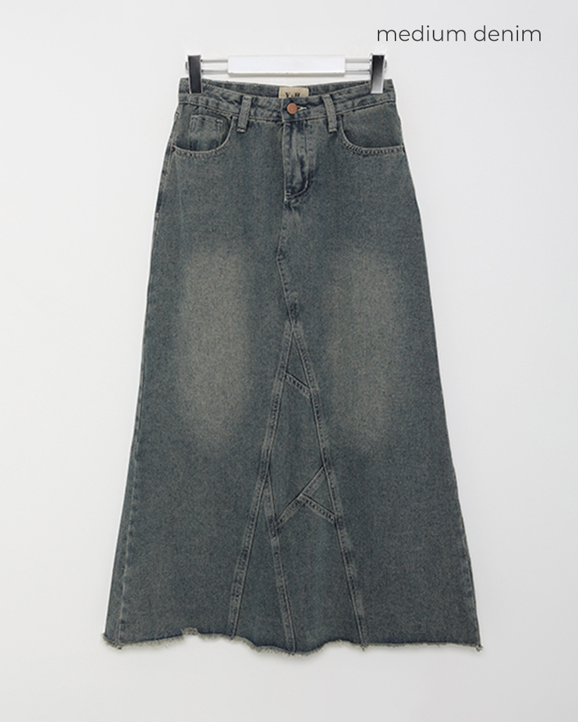 マーメイドデニムロングスカート | ファッション通販サイト NUGU