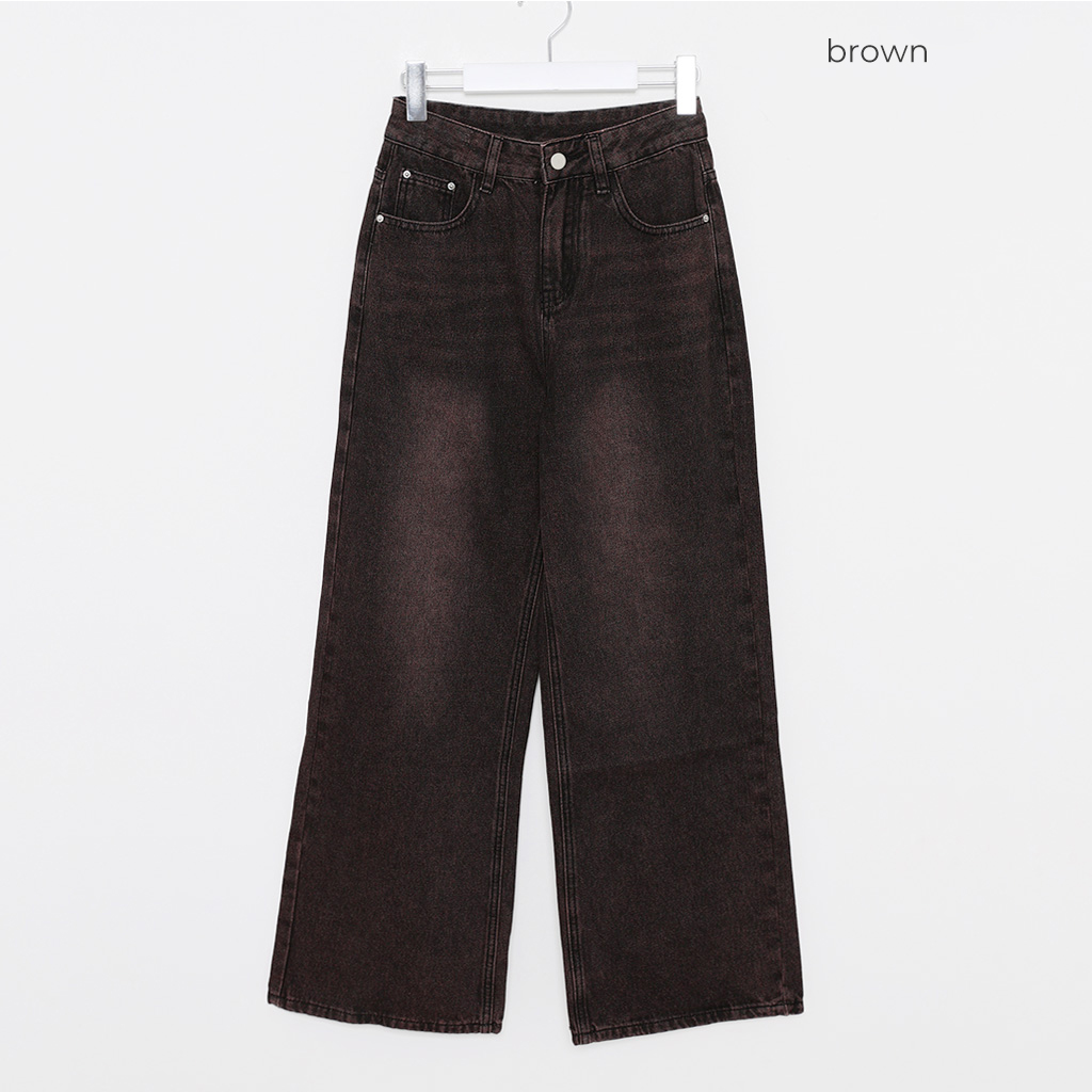 nalm. ブラウンデニム brown wide denim | Nalm.