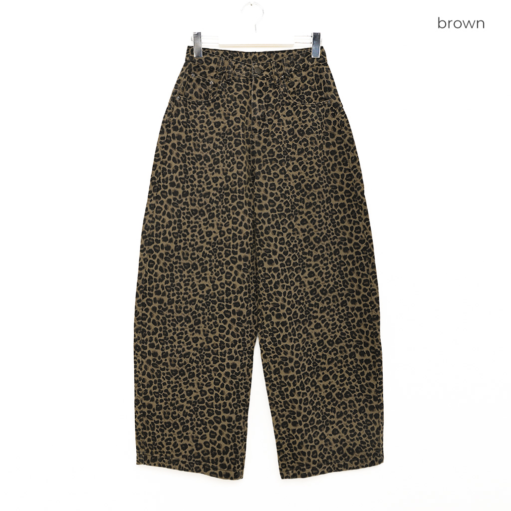ワイドフィットレオパード柄パンツ | ファッション通販サイト NUGU